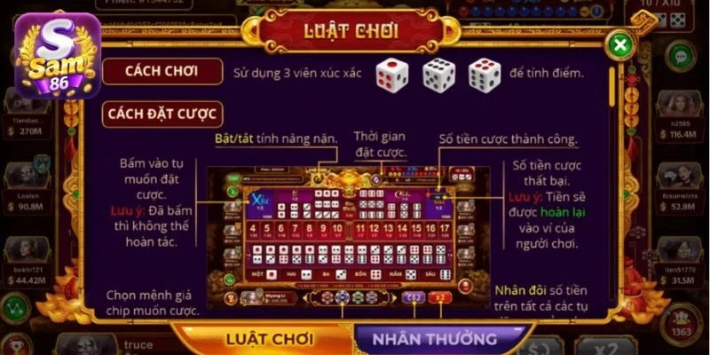 Chơi sicbo tài phú cần trang bị chiến thuật riêng